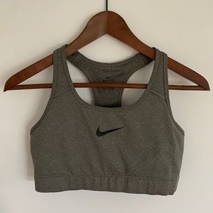 Grey Nike sports bra. Size L.